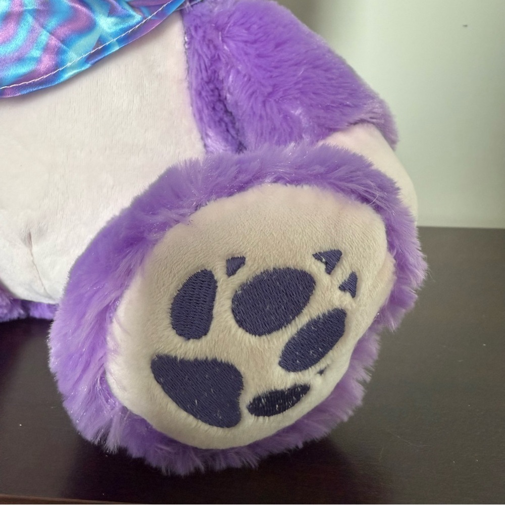NWT Great Wolf Lodge Snowboard Sports Purple Plush Teddy Bear Winter Youth Girl - Picture 3 of 10